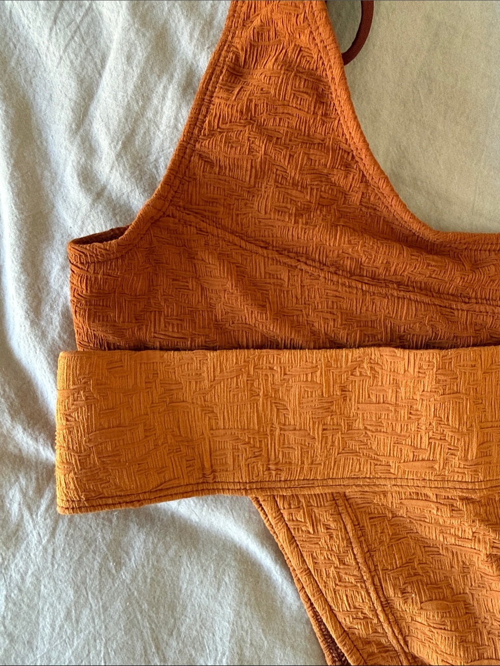 Free People Rust Textured Bikini Set - Picture 4 of 4